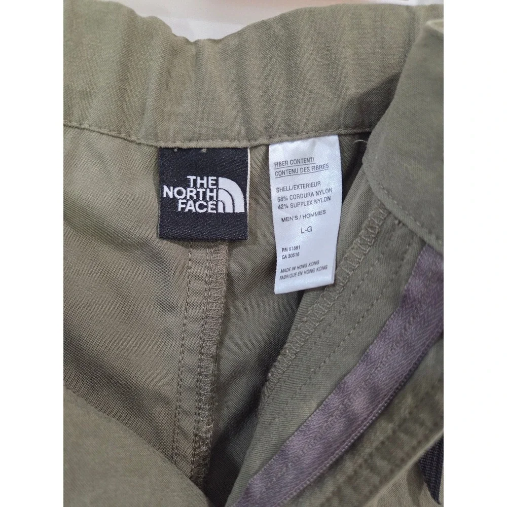 The North Face Mens Green Hiking Pants‎ L Belted Cordura Ripstop Nylon Gorpcore